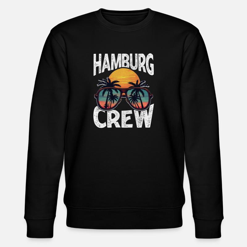 Hamburg Crew - Stanley/Stella Unisex Bio-Sweatshirt CHANGER - Schwarz