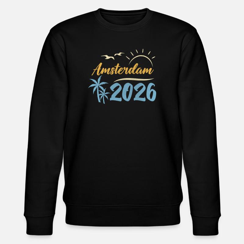 Amsterdam 2026 - Stanley/Stella Unisex Bio-Sweatshirt CHANGER  - Schwarz