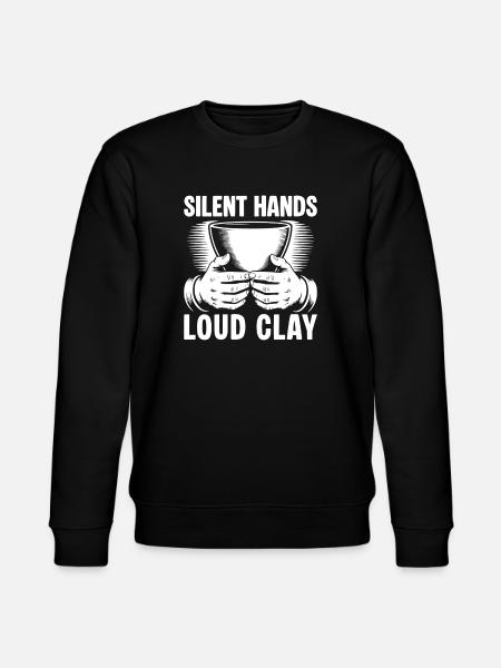 Pottery Artists Loud Clay Pottery - Stanley/Stella Unisex Bio-Sweatshirt CHANGER  - Schwarz