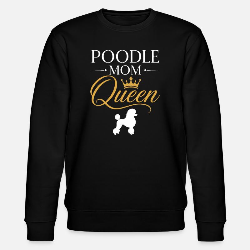 Pudel-Königin-Mama-Krone - Stanley/Stella Unisex Bio-Sweatshirt CHANGER - Schwarz
