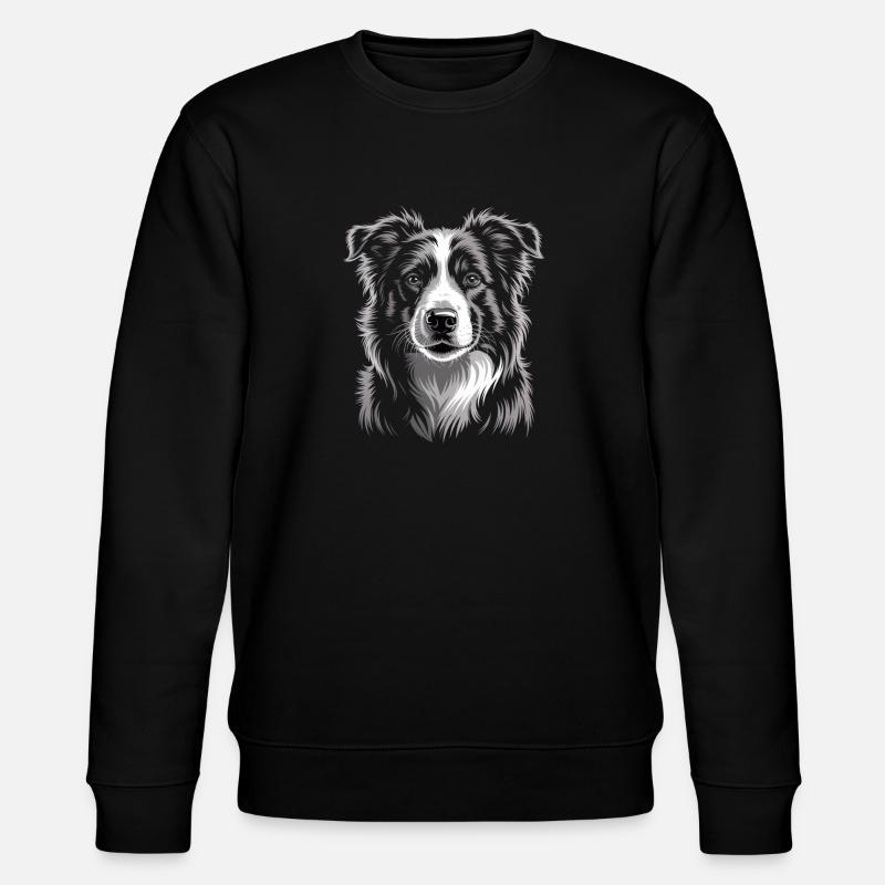 Boder Collie - Stanley/Stella Unisex Bio-Sweatshirt CHANGER  - Schwarz