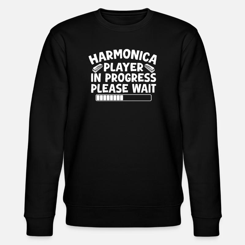 Harmonica Musican In Progress Harmonica - Stanley/Stella Unisex Bio-Sweatshirt CHANGER - Schwarz