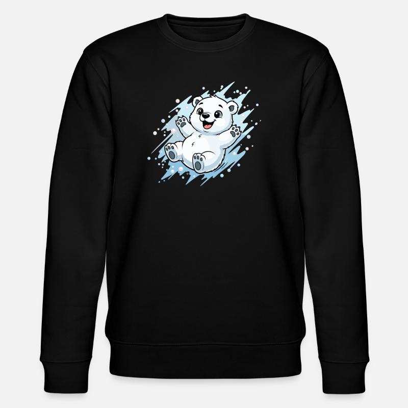 Joyeuse éclaboussure d’ours polaire - Sweat bio CHANGER Stanley/Stella Unisexe - noir
