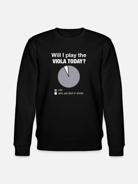 Viola Viola Playing Today Musicians - Stanley/Stella CHANGER Unisex Organic Sweatshirt - black