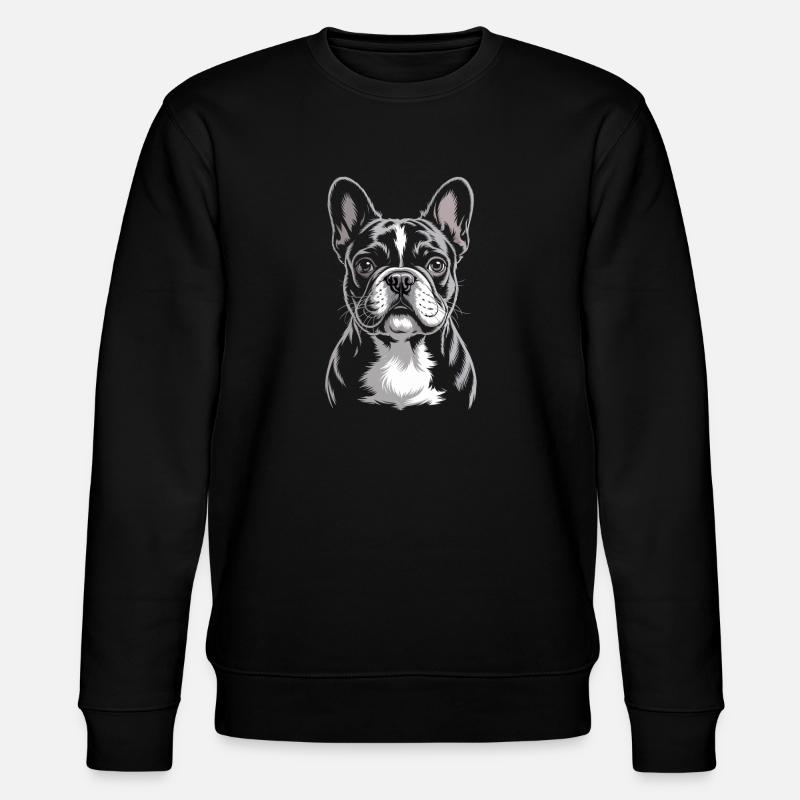 Bouledogue français Frenchie - Sweat bio CHANGER Stanley/Stella Unisexe - noir