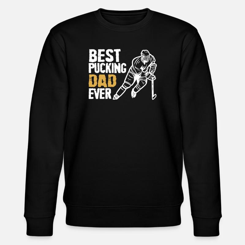 Fette Beste-Vater-Kletterer-Grafik - Stanley/Stella Unisex Bio-Sweatshirt CHANGER  - Schwarz