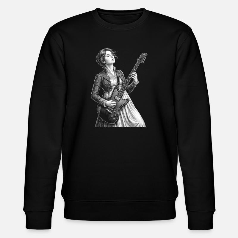 Jane Austen joue de la guitare - Sweat bio CHANGER Stanley/Stella Unisexe - noir