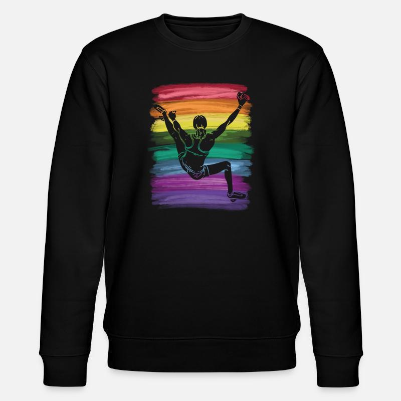 Boulderer Boulder Bouldern - Stanley/Stella Unisex Bio-Sweatshirt CHANGER  - Schwarz