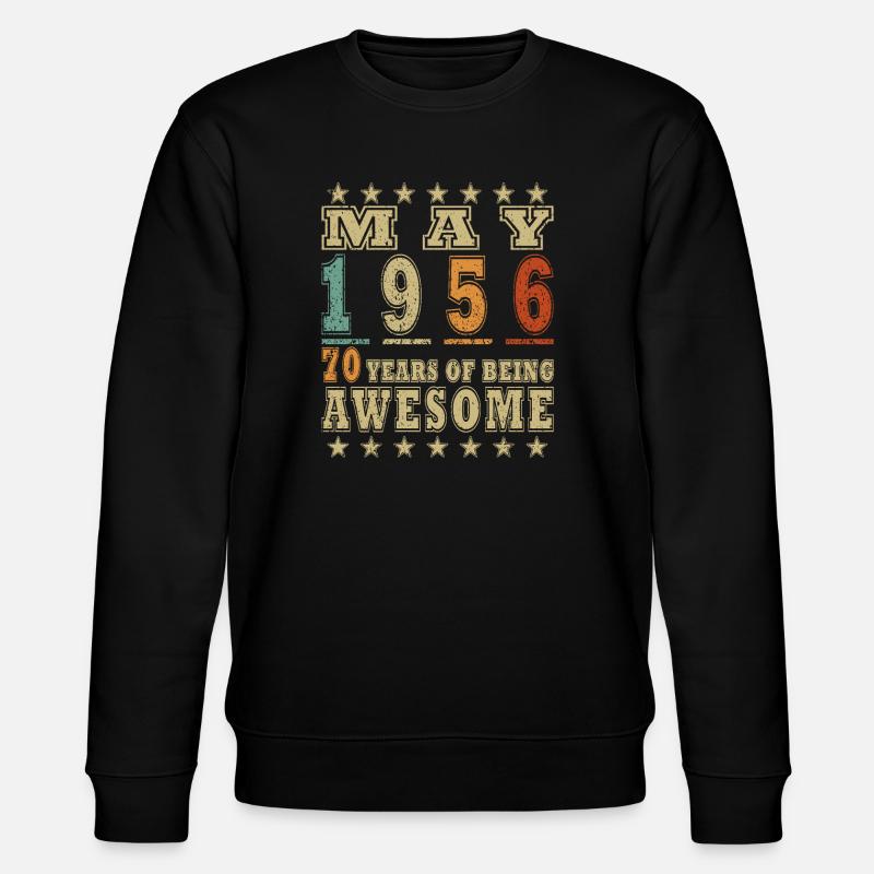 Cadeau d’anniversaire mai 1956 - Sweat bio CHANGER Stanley/Stella Unisexe - noir