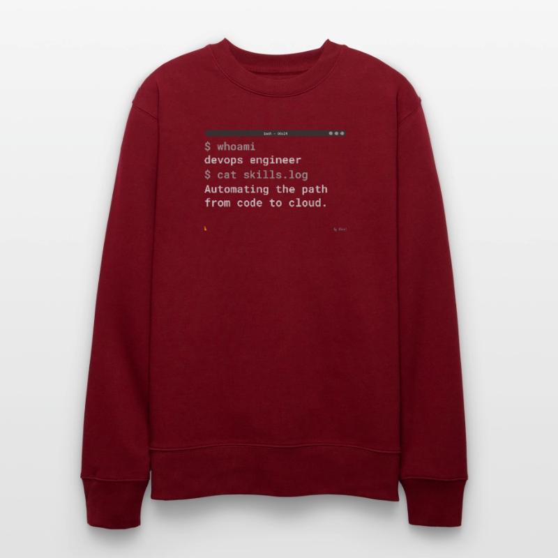 DevOps Engineer Terminal - IT Design Stanley/Stella CHANGER Unisex Organic Sweatshirt