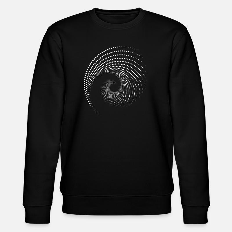 Spiralpunkt-Galaxie-Druck - Stanley/Stella Unisex Bio-Sweatshirt CHANGER  - Schwarz