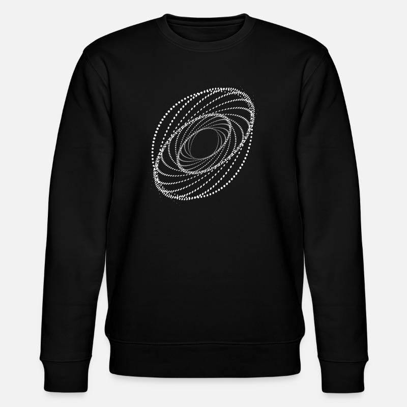 Vortex en spirale pointillée - Sweat bio CHANGER Stanley/Stella Unisexe - noir