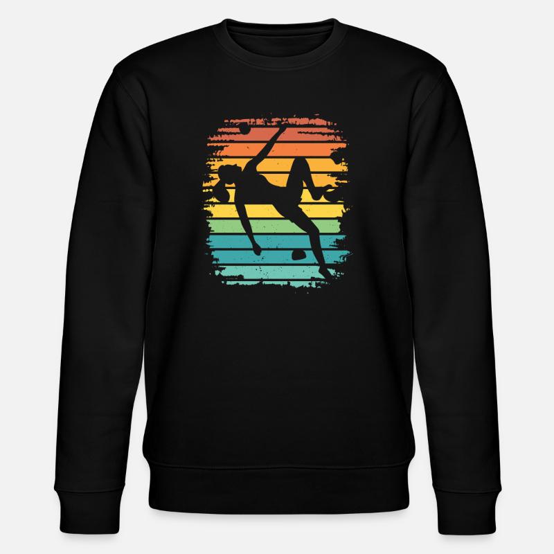 Boulderer Boulder Bouldern - Stanley/Stella Unisex Bio-Sweatshirt CHANGER  - Schwarz