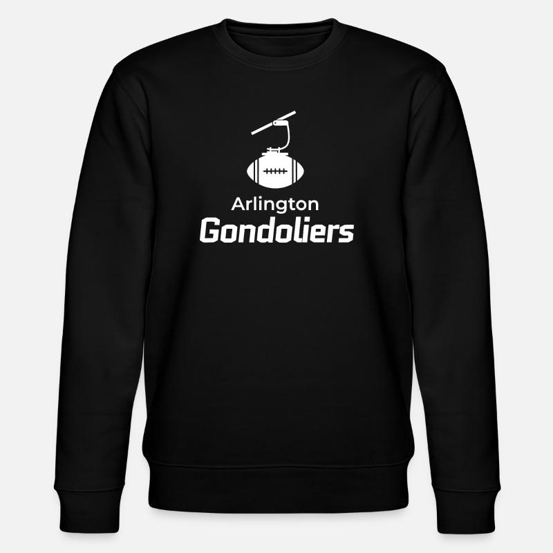 Arlington Gondoliers Crest - Stanley/Stella CHANGER Unisex Organic Sweatshirt - black