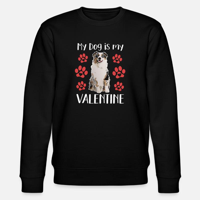 Mon chien est ma Valentine - Sweat bio CHANGER Stanley/Stella Unisexe - noir
