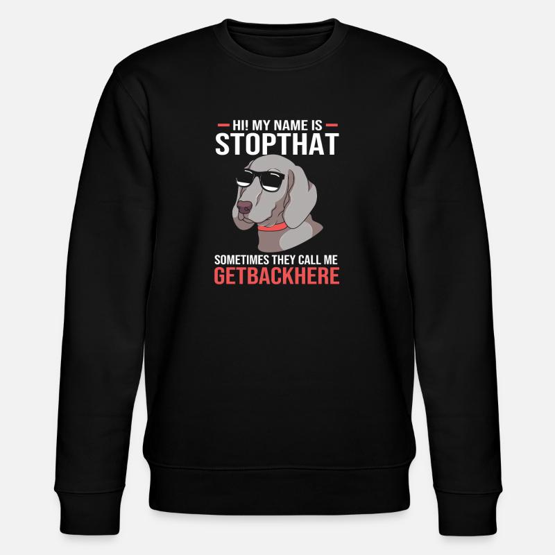 Deutsche Dogge - Stanley/Stella Unisex Bio-Sweatshirt CHANGER  - Schwarz