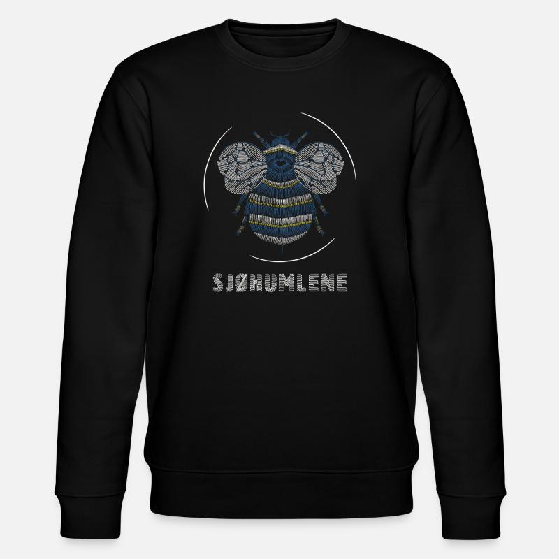 Die See hüpft - Stanley/Stella Unisex Bio-Sweatshirt CHANGER  - Schwarz