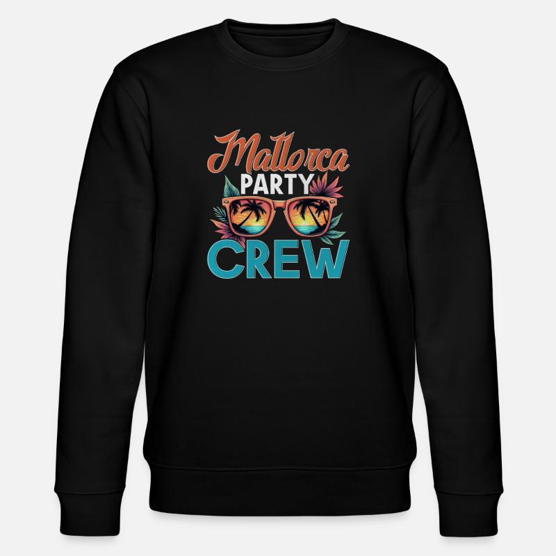 Mallorca Crew - Stanley/Stella CHANGER Unisex Organic Sweatshirt - black