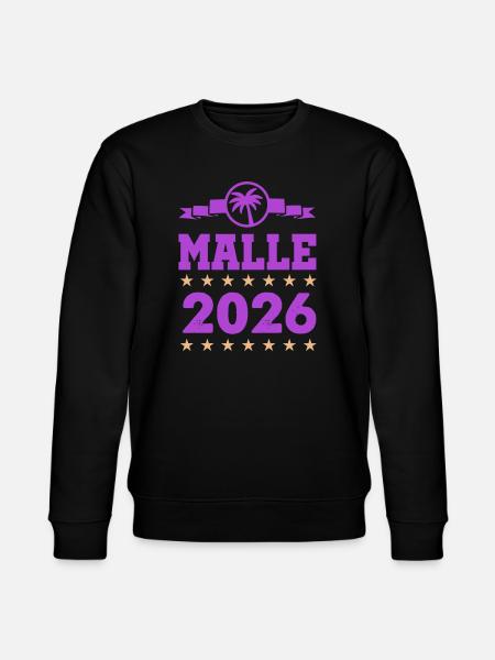 Malle 2026 Logo - Stanley/Stella CHANGER Unisex Organic Sweatshirt - black