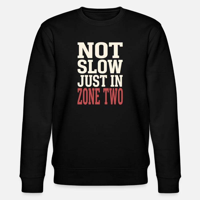 Zone 2 Training Herzfrequenztraining Einfaches - Stanley/Stella Unisex Bio-Sweatshirt CHANGER - Schwarz