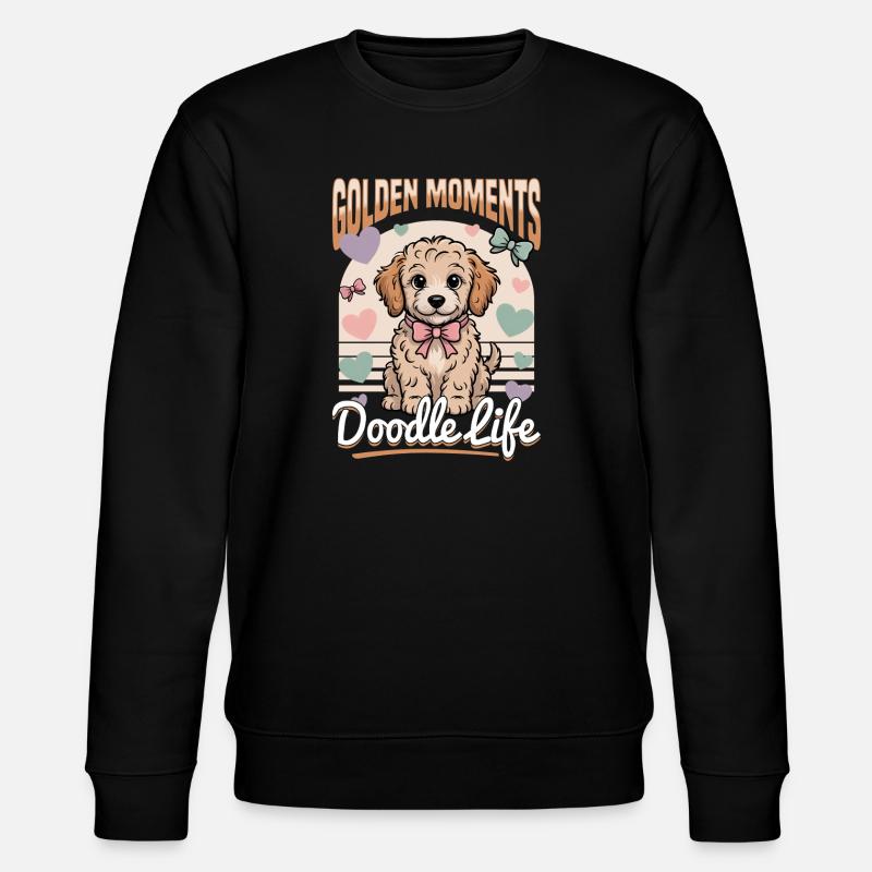 Race de chien Goldendoodle - Sweat bio CHANGER Stanley/Stella Unisexe - noir