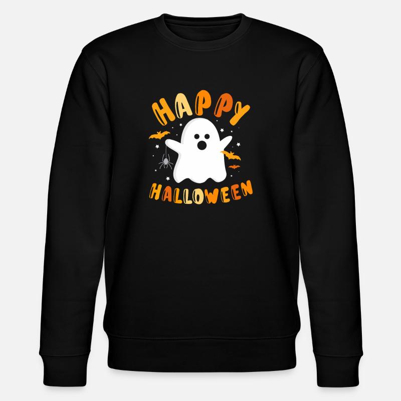 Graphique de fantômes joyeux Halloween - Sweat bio CHANGER Stanley/Stella Unisexe - noir