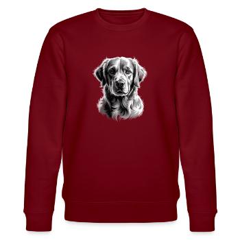 Labrador - Stanley/Stella Unisex Bio-Sweatshirt CHANGER  - Burgunderrot - Vorne - Nik (191cm) & Marisol (170cm)
