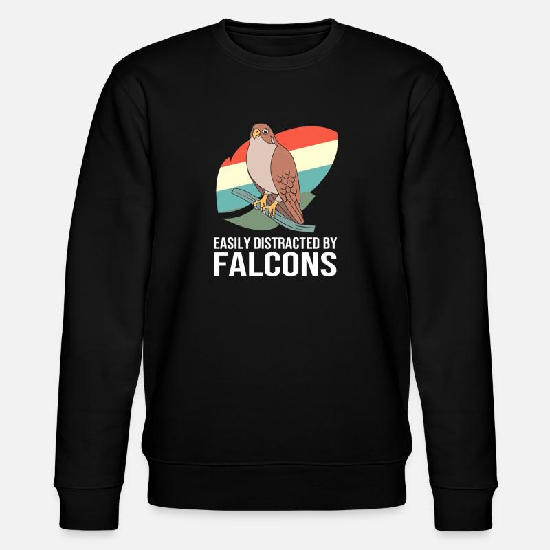 Falconry Chirp Falcon - Stanley/Stella CHANGER Unisex Organic Sweatshirt - black