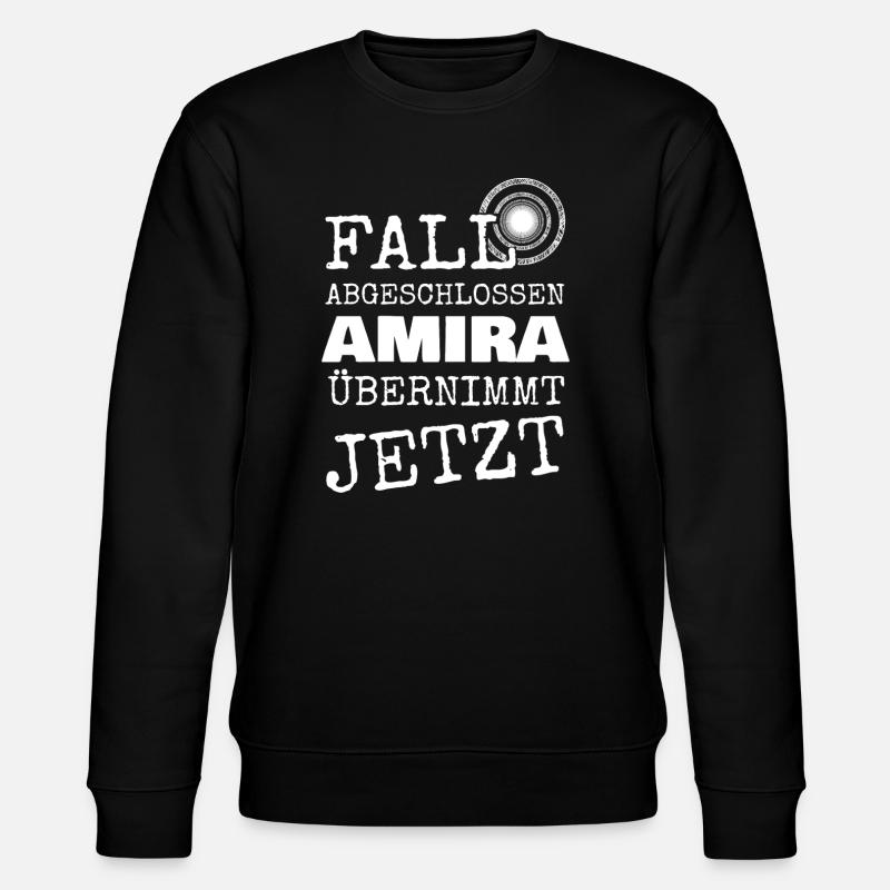Geschenk für Amira - Stanley/Stella Unisex Bio-Sweatshirt CHANGER  - Schwarz