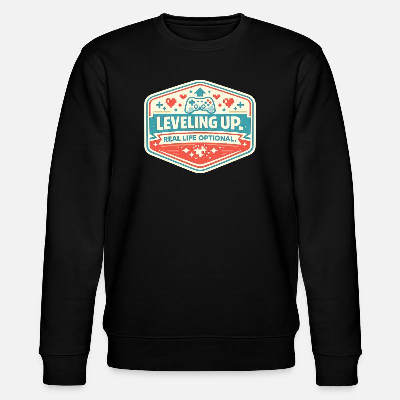 Level Up - Stanley/Stella Unisex Bio-Sweatshirt CHANGER - Schwarz