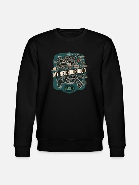Berlin Meine Nachbarschaft - Stanley/Stella Unisex Bio-Sweatshirt CHANGER - Schwarz