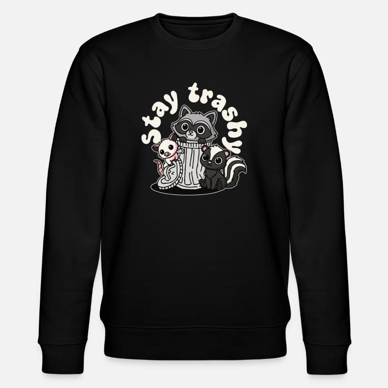 Reste Raton laveur Opossum Skunk - Sweat bio CHANGER Stanley/Stella Unisexe - noir