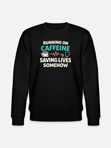 Night Shift Nurse, Tired - Stanley/Stella CHANGER Unisex Organic Sweatshirt - black