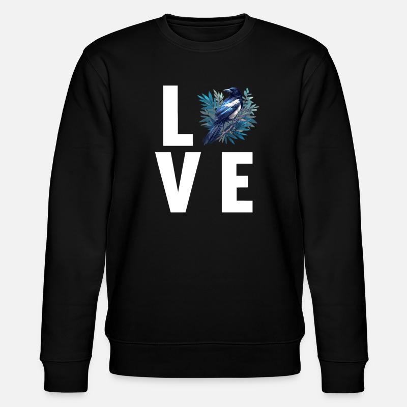 Magpies Magpie - Stanley/Stella CHANGER Unisex Organic Sweatshirt - black