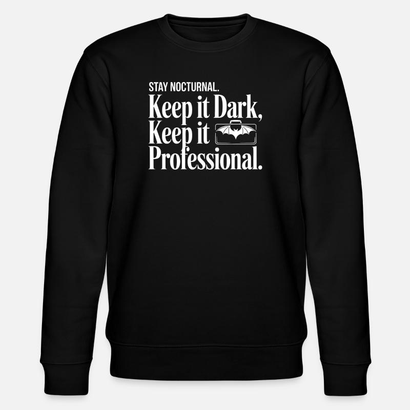 Nocturnal Professional Dark - Stanley/Stella Unisex Bio-Sweatshirt CHANGER  - Schwarz
