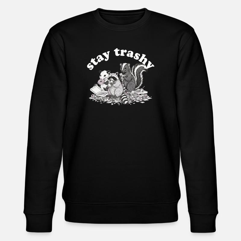 Reste Raton laveur Opossum Skunk - Sweat bio CHANGER Stanley/Stella Unisexe - noir