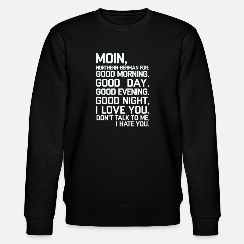 Moin Norddeutsch Gefühlsmix Design - Sweat bio CHANGER Stanley/Stella Unisexe - noir