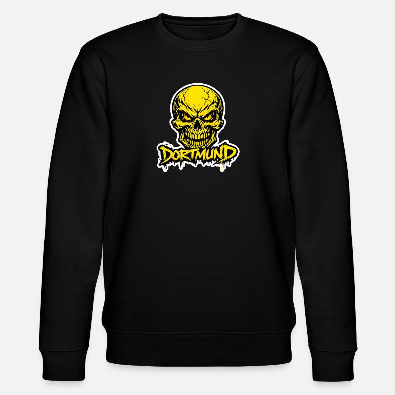Gelber Schädel Graffiti Dortmund - Stanley/Stella Unisex Bio-Sweatshirt CHANGER  - Schwarz