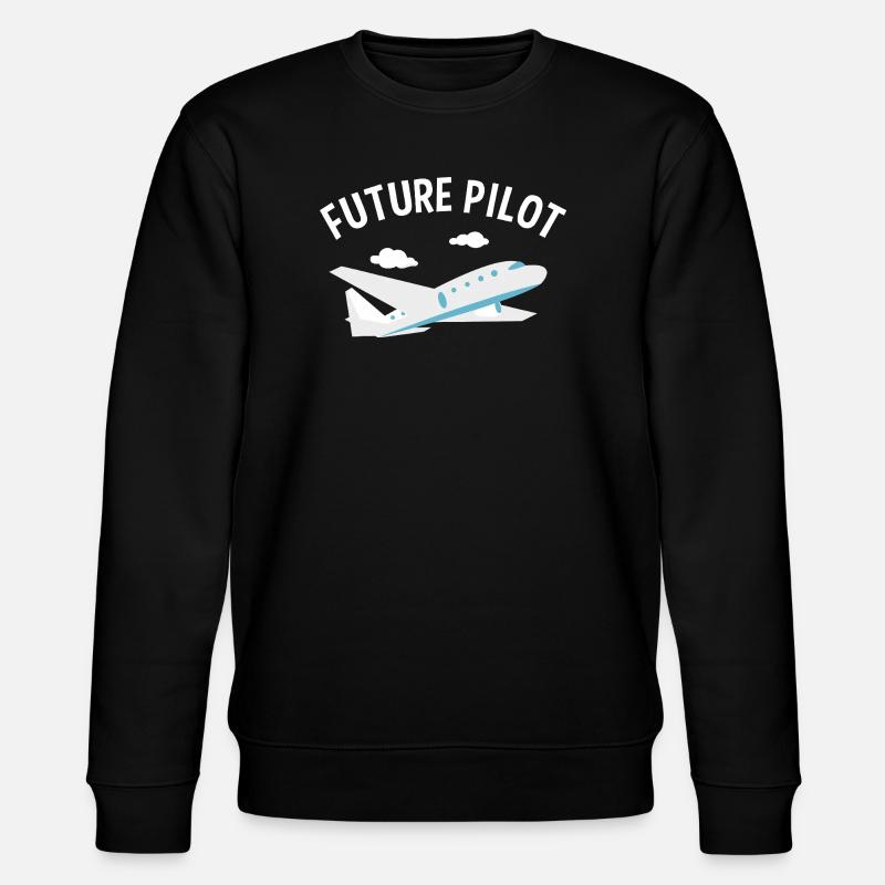 Zukünftiger Pilot Tee - Stanley/Stella Unisex Bio-Sweatshirt CHANGER - Schwarz