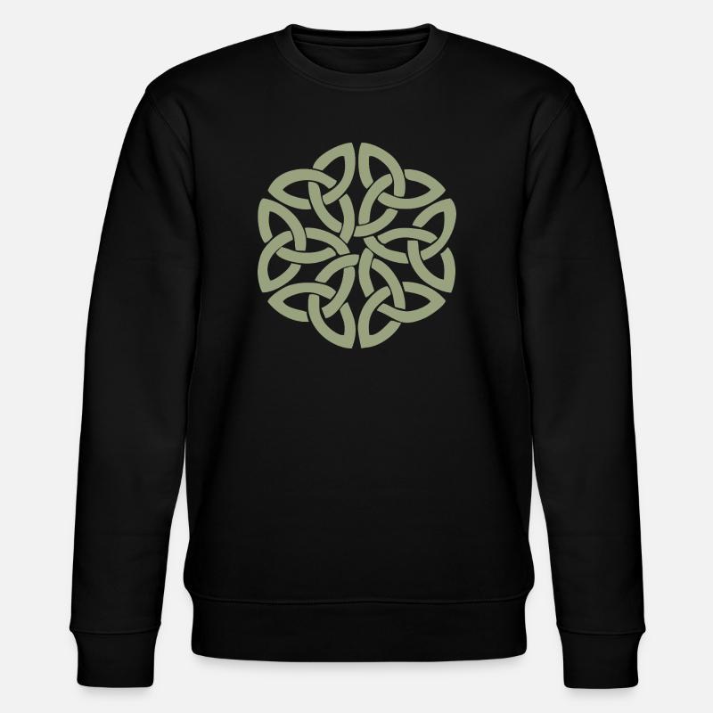 Nœud celtique entrelacé circulaire - Sweat bio CHANGER Stanley/Stella Unisexe - noir