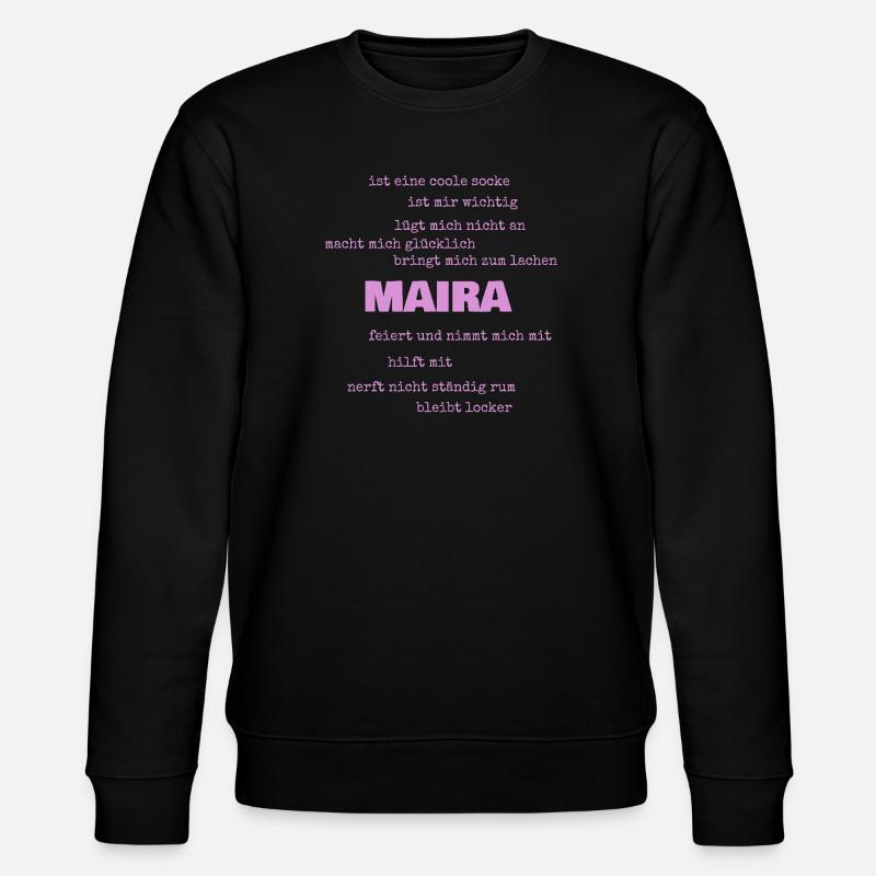 Maira - Stanley/Stella Unisex Bio-Sweatshirt CHANGER  - Schwarz