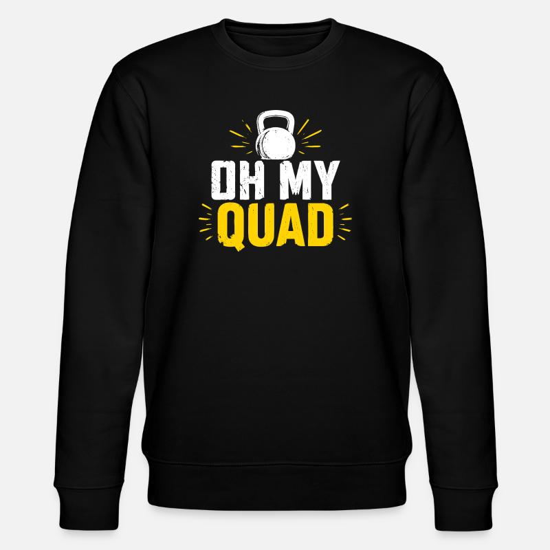 Oh My Quad Kettlebell Power - Stanley/Stella CHANGER Unisex Organic Sweatshirt - black
