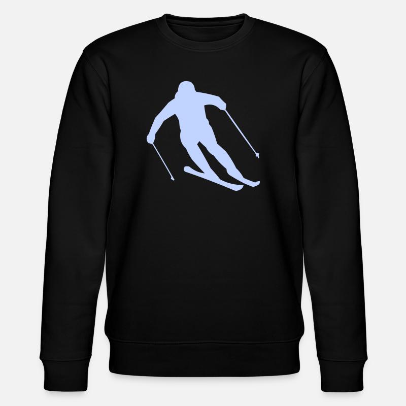 Winter Shot Skier Silhouette - Stanley/Stella CHANGER Unisex Organic Sweatshirt - black