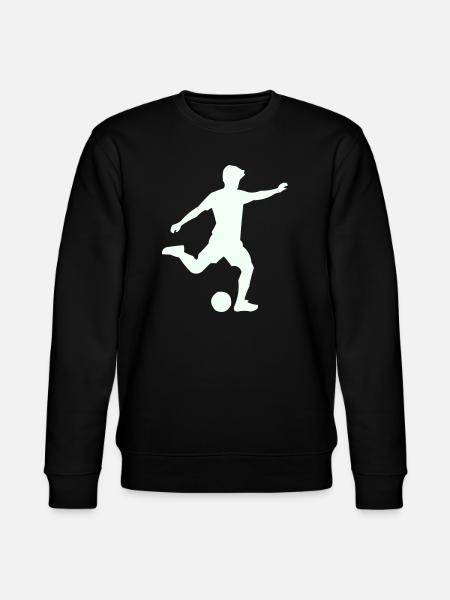 Foosball silhouette in jump - Stanley/Stella CHANGER Unisex Organic Sweatshirt - black
