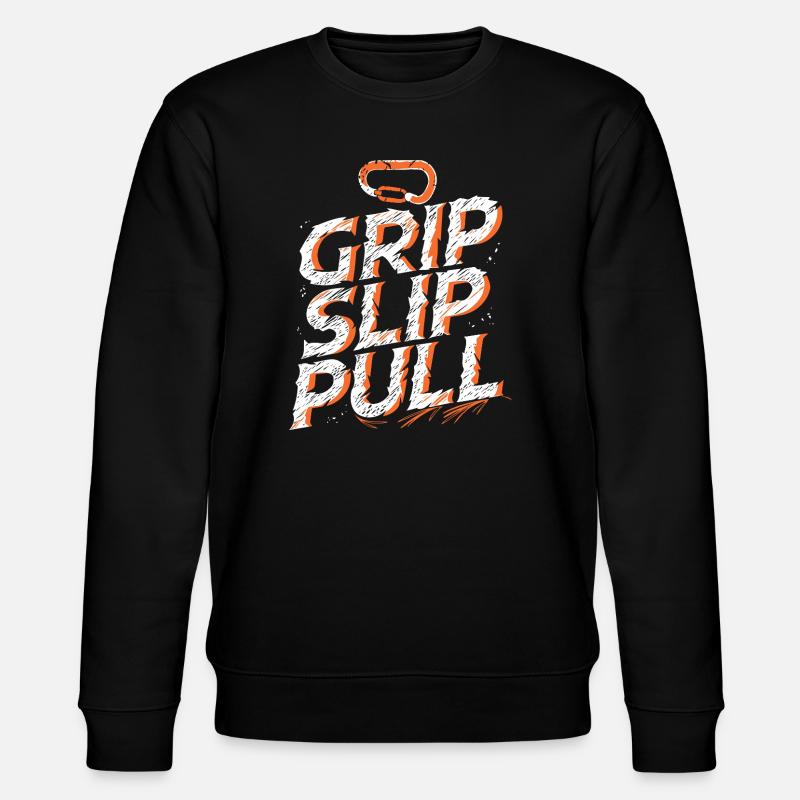 Grip Slip Pull Aventure Escalade - Sweat bio CHANGER Stanley/Stella Unisexe - noir