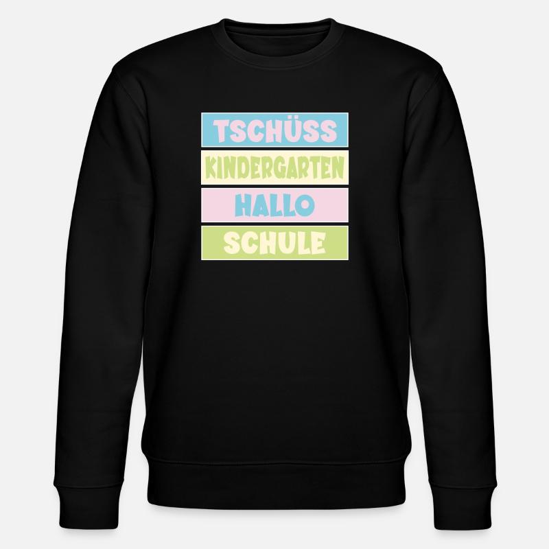 Abschied Kindergarten Einschulung - Stanley/Stella Unisex Bio-Sweatshirt CHANGER  - Schwarz
