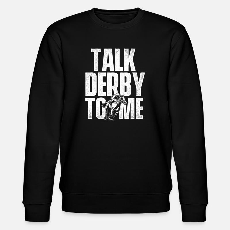 Vollblut-Pferderenn-Derby-Rennbahn - Stanley/Stella Unisex Bio-Sweatshirt CHANGER - Schwarz
