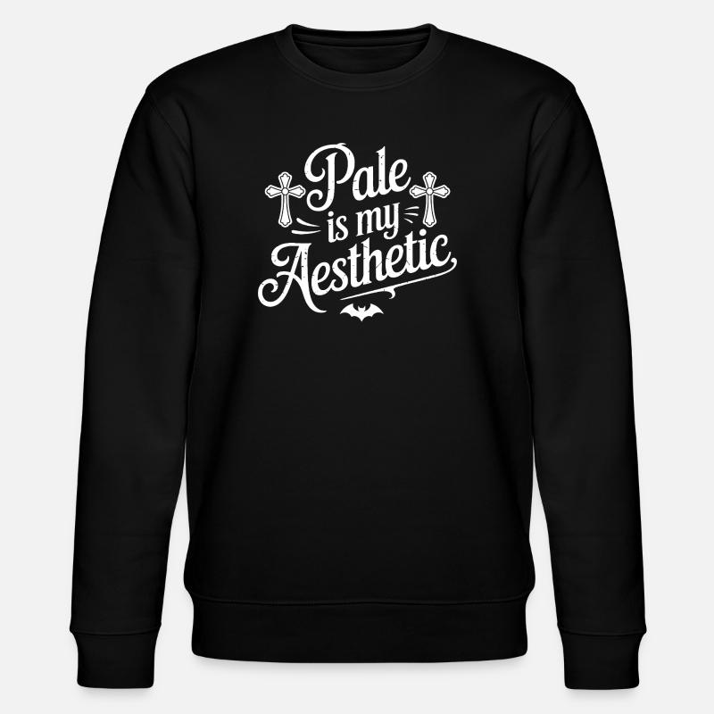 Pale Is My Aesthetic - Stanley/Stella CHANGER Unisex Organic Sweatshirt - black