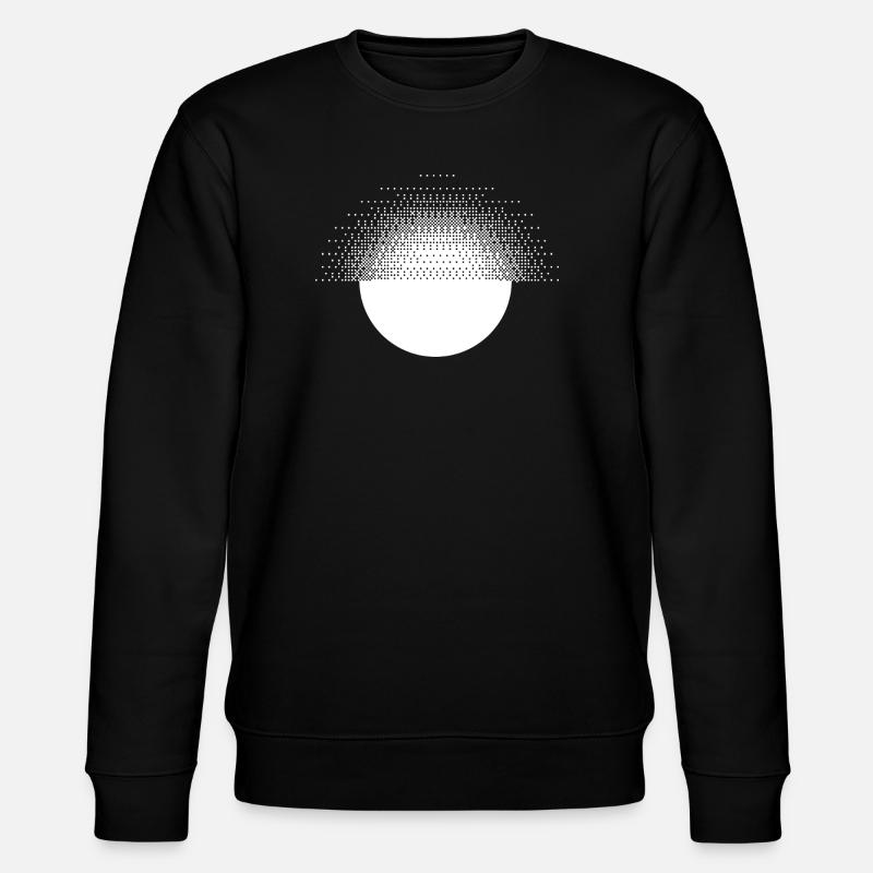 Geometrisches Sonnendesign - Stanley/Stella Unisex Bio-Sweatshirt CHANGER - Schwarz