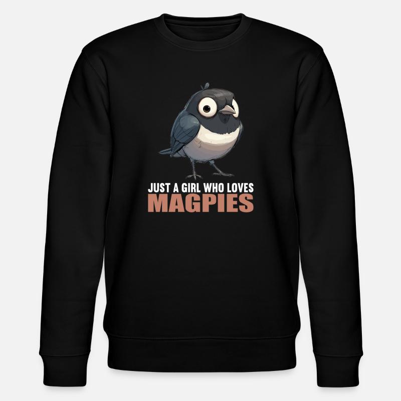 Magpies Magpie - Stanley/Stella CHANGER Unisex Organic Sweatshirt - black